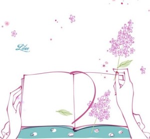 Hand Drawn Lilac In Hand Vector Illustration