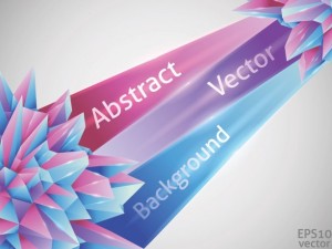 Colorful Abstract Crystals Background Vector