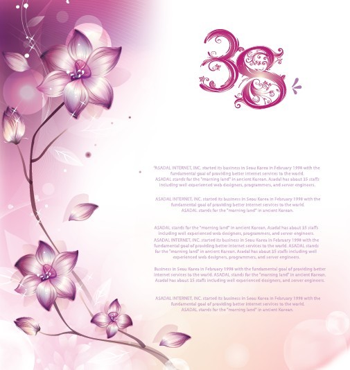 Pink Flower International Women's Day Background Vector 02