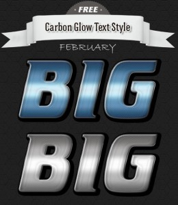 Carbon Glow Text Styles PSD