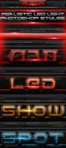Led Light Photoshop Layer Styles