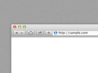 Safari Browser Template PSD