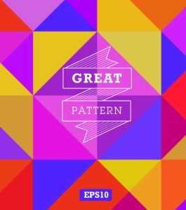 Colorful Abstract Triangles Background Vector