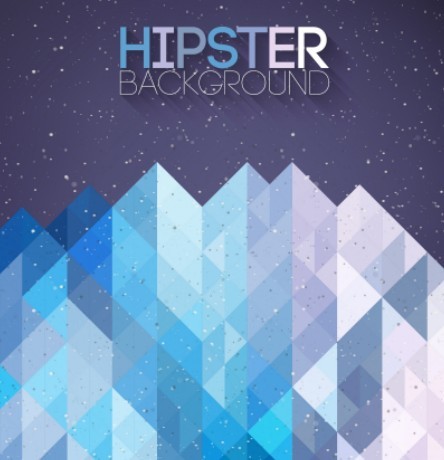 Hipster Abstract Triangles Background Vector 01