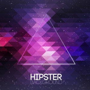 Hipster Abstract Triangles Background Vector 02