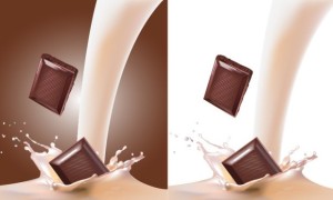 Milk & Chocolate Background Vector
