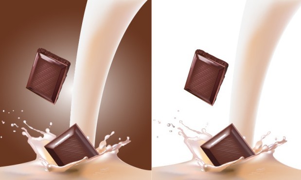 Milk & Chocolate Background Vector