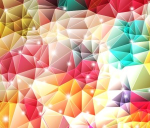 Sparkling Colorful Abstract Triangles Background Vector 01