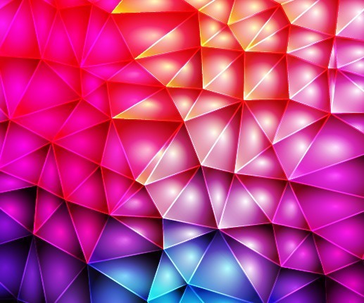 Sparkling Colorful Abstract Triangles Background Vector 03