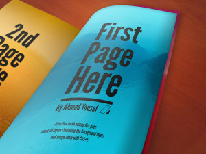 Colorful Magazine Mockup PSD