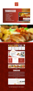 Yemekhane Restaurant Website Template PSD