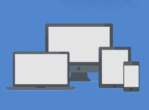 Flat Apple Device Mockups PSD