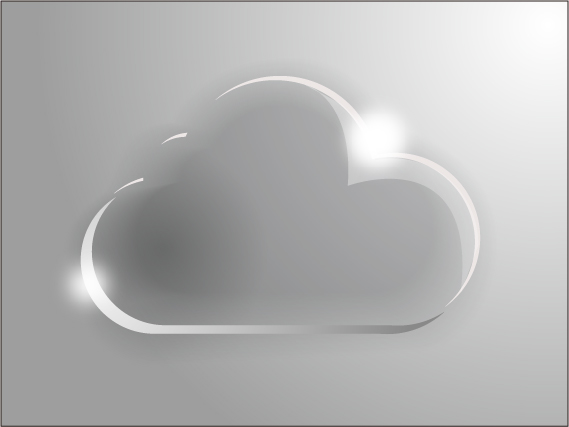 Glass Cloud Vector