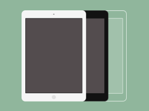 iPad Air Flat Mockups PSD