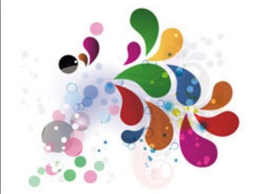 Colorful Abstract Petals Vector
