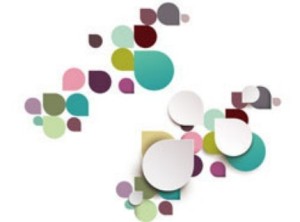 Colorful Abstract Water Drops Vector