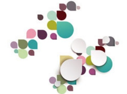 Colorful Abstract Water Drops Vector