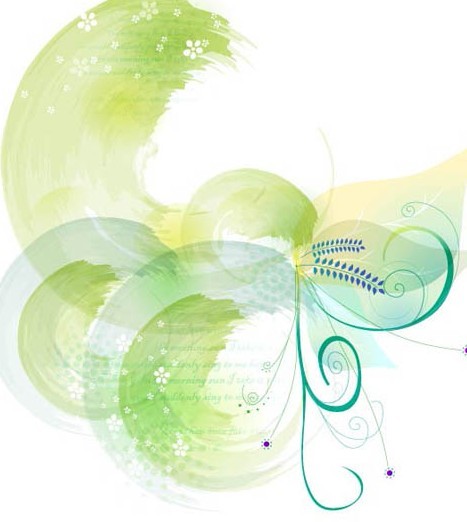 Creative Hand Drawn Watercolor Floral Vector 01