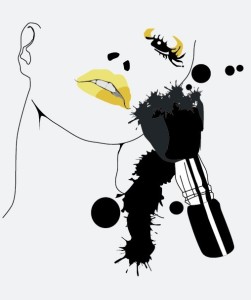 Fashion Model Sketch Vector 02