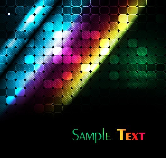 Colorful Rainbow Dots Background Vector 04
