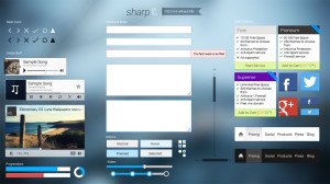 Sharp UI Kit PSD