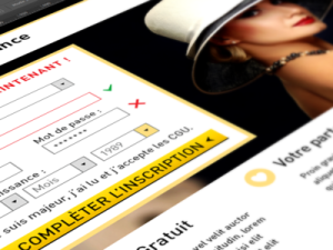 Adult Dating Landing Page Template PSD