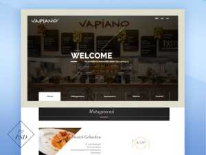 Elegant Restaurant Website Mockup Template PSD