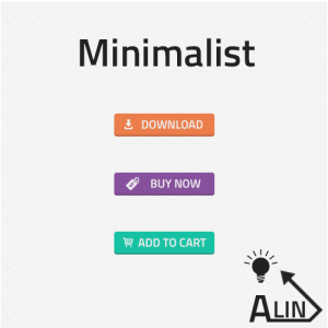 Minimalist Flat Web Buttons PSD