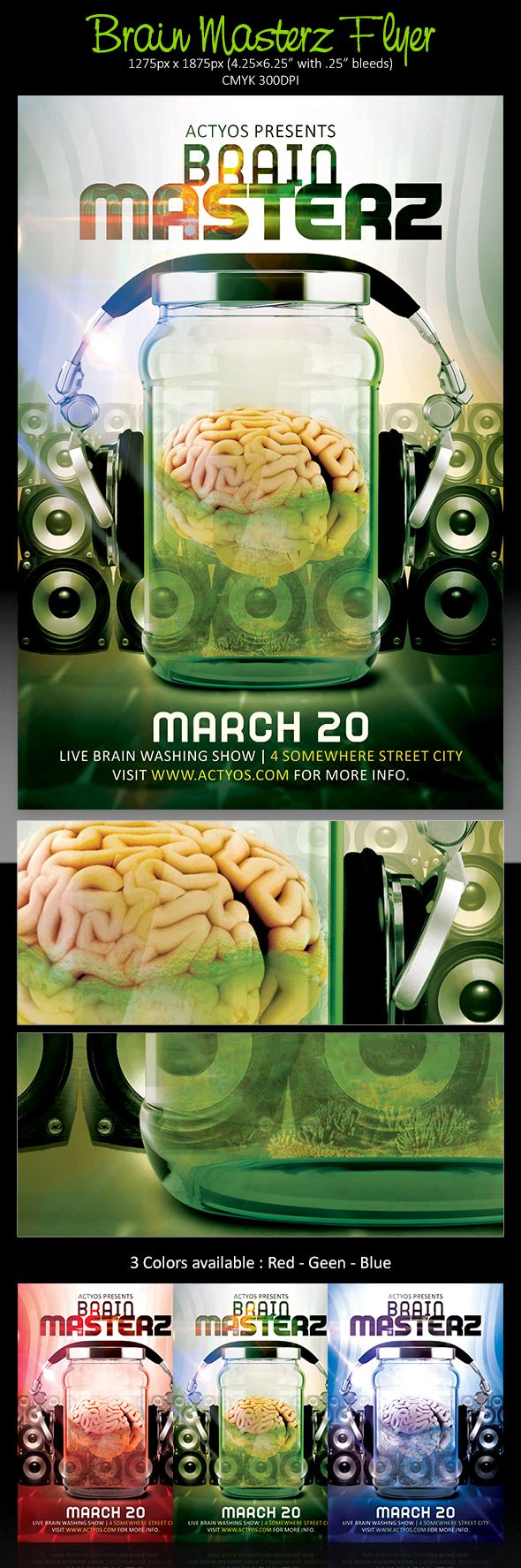 Brain Masterz Flyer Template PSD