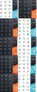 Outline Icons Collection Vector