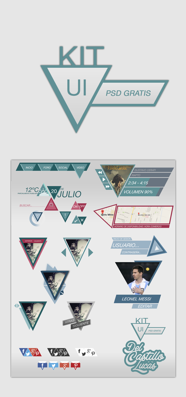 Fashion Triangle UI Kit