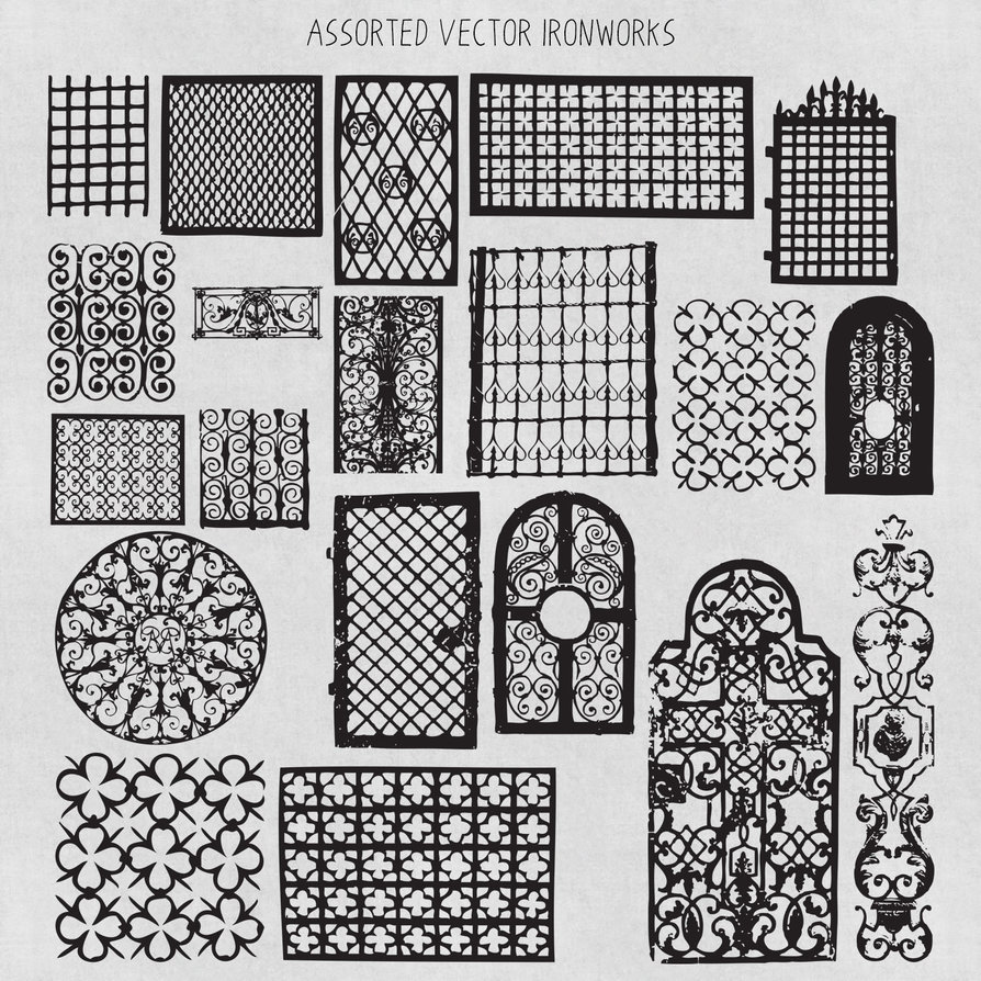 Vintage Assorted Vector Ironworks