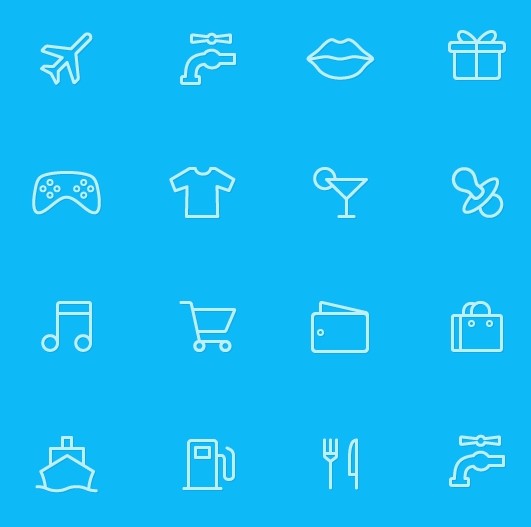 66 Budget Categories Vector Icons