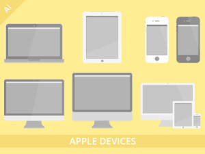 Apple Devices Vector Set