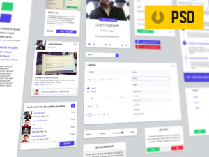 RGB UI Kit PSD