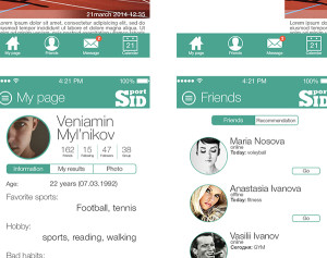 SportID Mobile UI Kit PSD