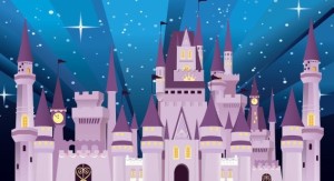Vector Cartoon Disney Castle