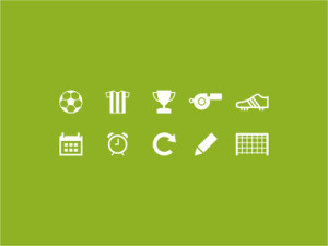10 Soccer Icons (PSD+Vector)