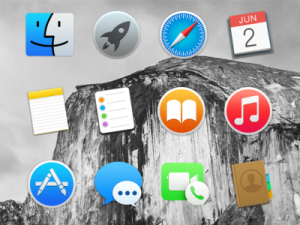 Mac OS X 10.10 Yosemite Dock Icons PSD