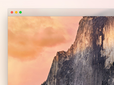 Mac OS X 10.10 Yosemite Frame PSD