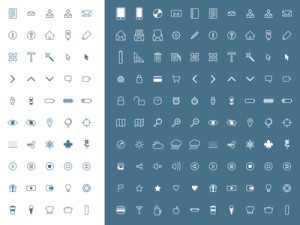100 Simple UI Icons Set Vector
