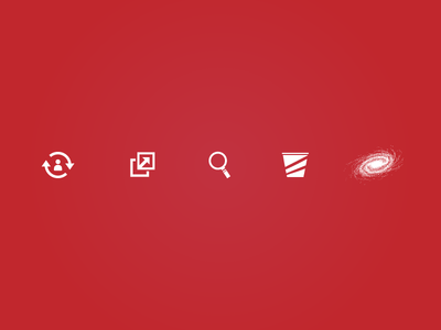 5 Web UI Icons Vector