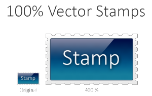 Sleek Stamp Vector PSD