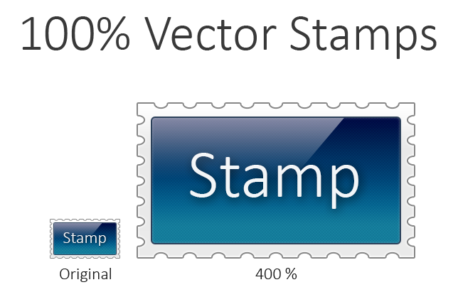 Sleek Stamp Vector PSD