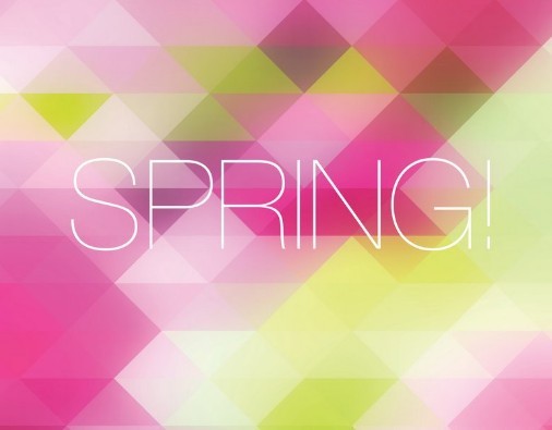 Fresh Spring Geometry Background Vector 02