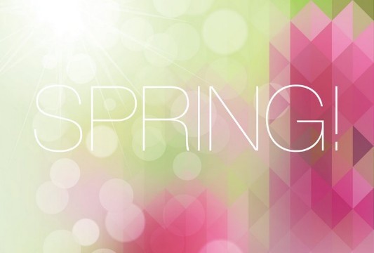 Fresh Spring Geometry Background Vector 03
