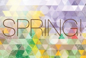 Fresh Spring Geometry Background Vector 04