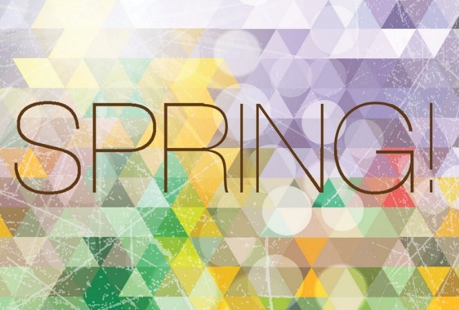 Fresh Spring Geometry Background Vector 04