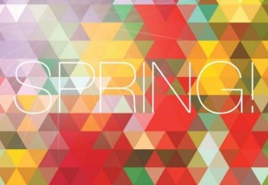 Fresh Spring Geometry Background Vector 05