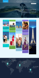 Fluid Travel Website Template PSD